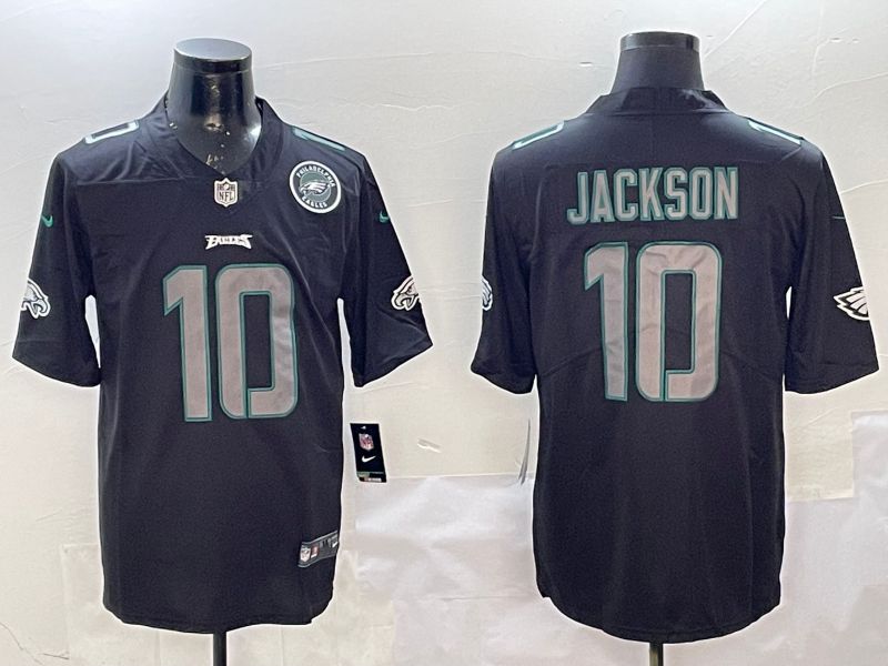 Men Philadelphia Eagles #10 Jackson 2025 Nike Fashion Impact Black Limited NFL Jersey style 4